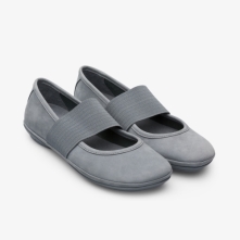 Camper Right Womens Ballerinas US-70695 Grey Sale Clearance